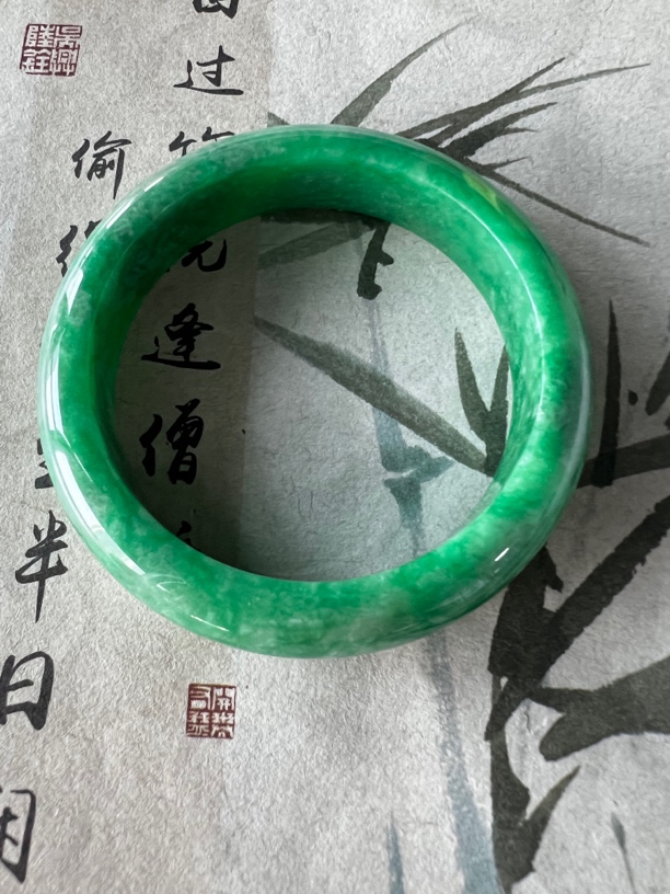 W2014-五七➕缅甸翡翠手镯