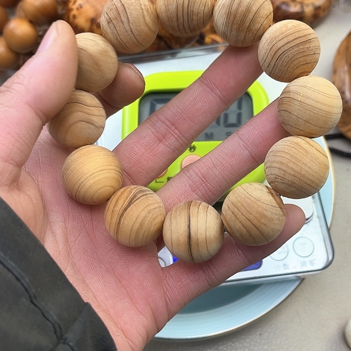 柏木（崖柏）手串/手链信*游20黑油虎皮纹