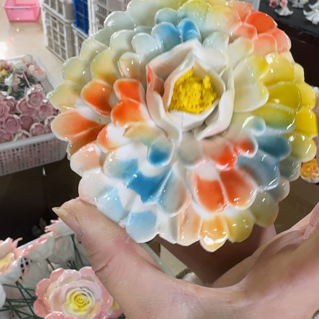 陶瓷花拍满20元发货退款拉黑