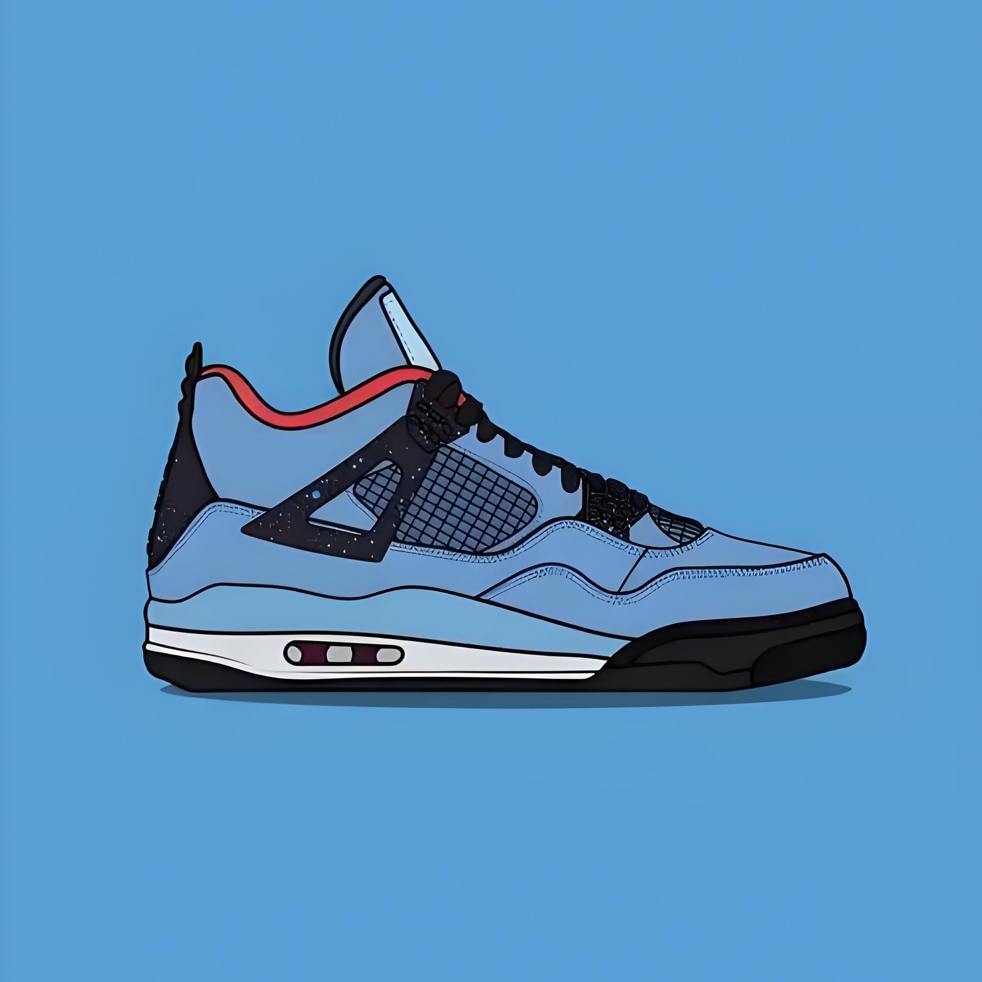 直播展示休闲运动鞋