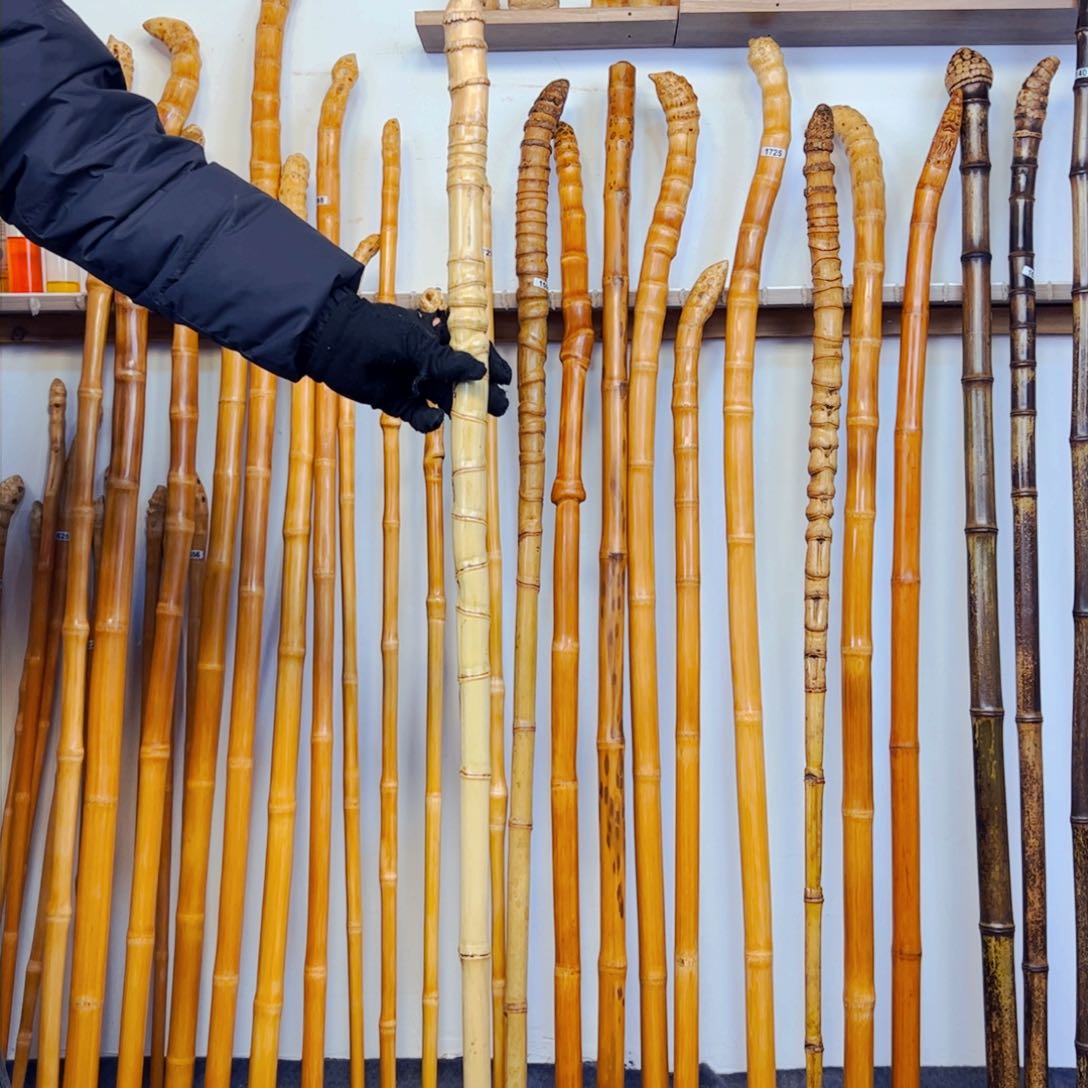 1768罗汉竹杖登山杖手持拐棍