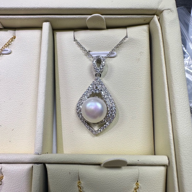 铁合金大理石项链 时尚饰品珍珠项链7