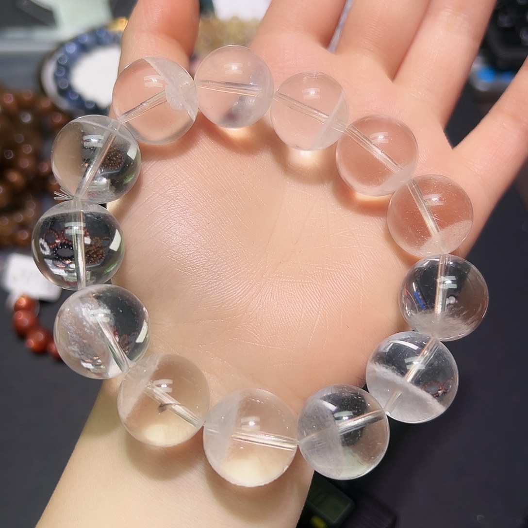 未镶嵌手链水晶喜马拉雅白幽灵17毫米36号