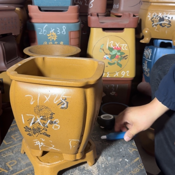 紫砂花盆紫砂花盆瑕疵