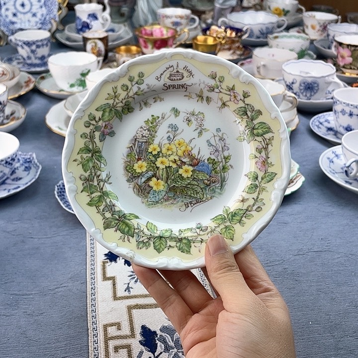 中古欧瓷瓷器小房子