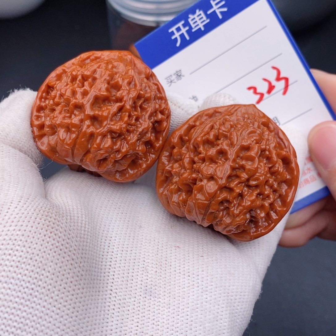 文玩核桃把件44官帽323