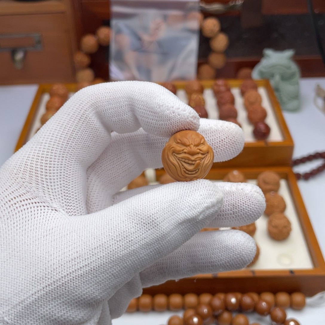 猴头核桃吊坠猴头核桃雕刻猴头