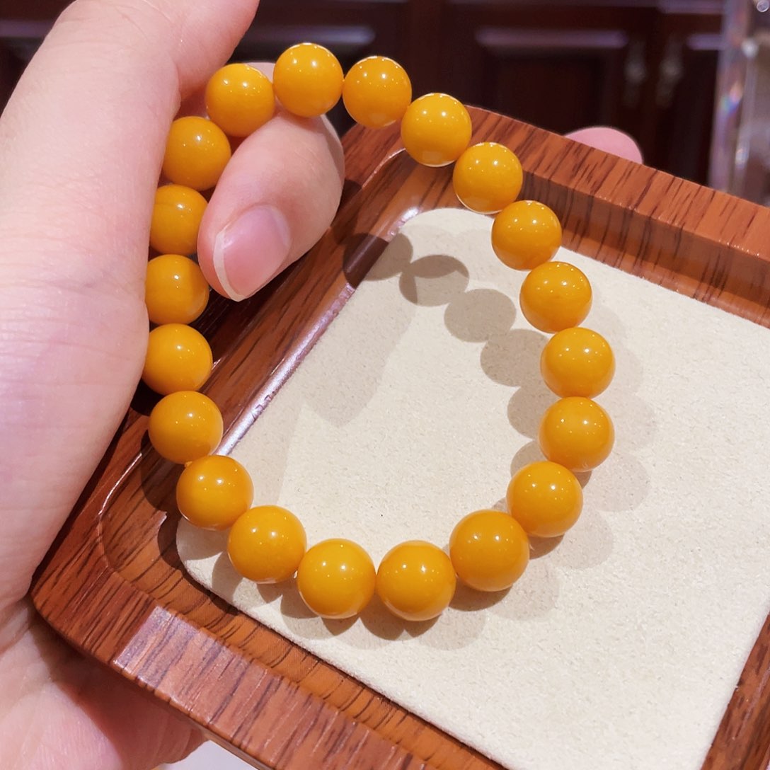 蜜蜡手链未镶嵌手串