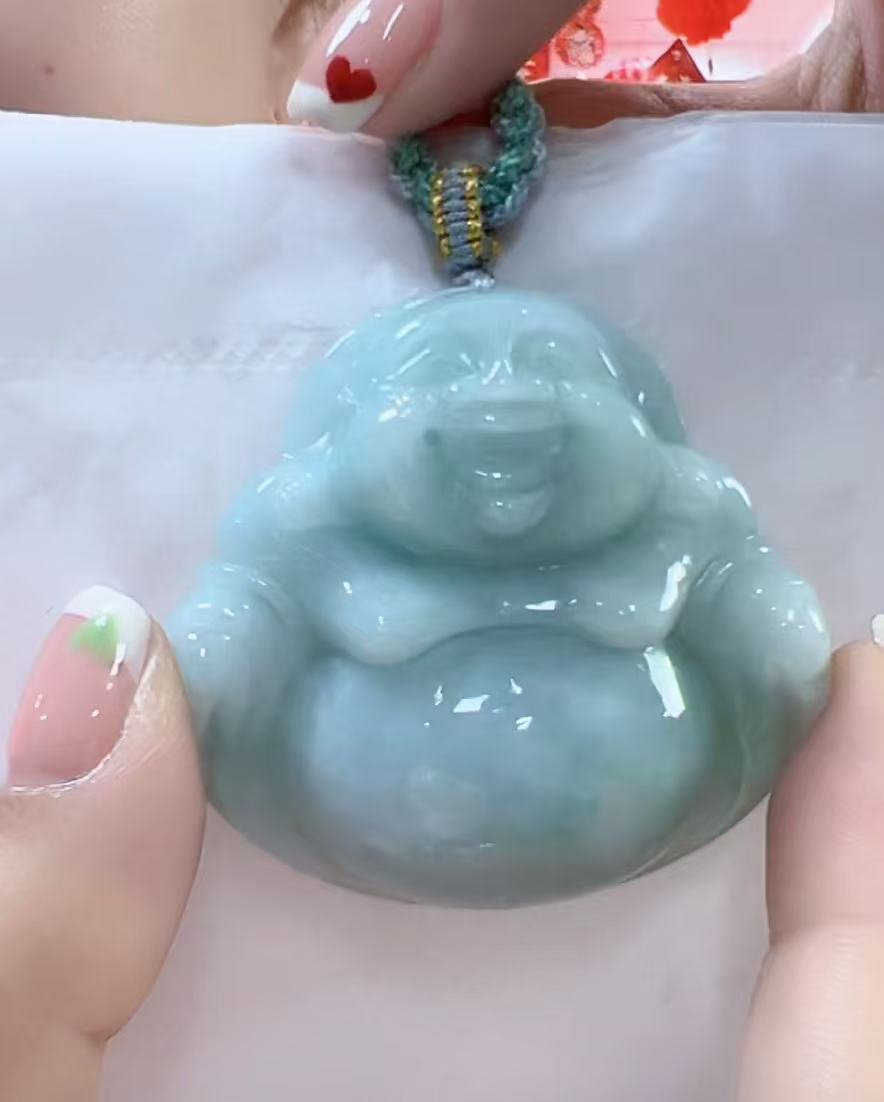 天然翡翠A货孤品吊坠123