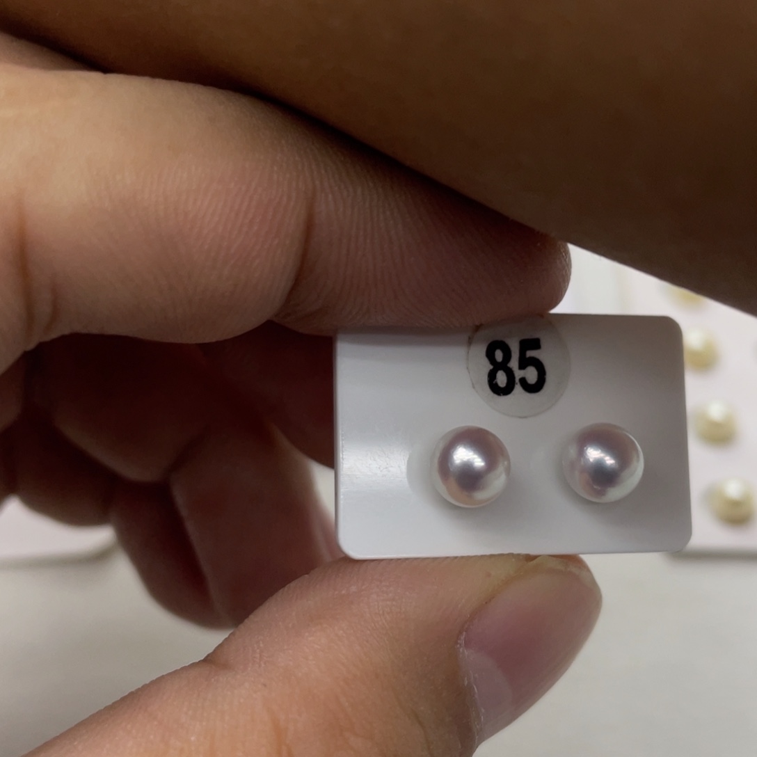 银S925镶嵌淡水珍珠耳饰