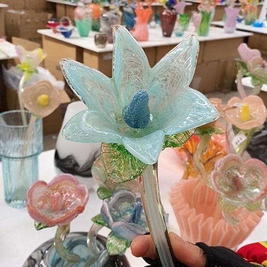 琉璃高度45厘米口径6厘米