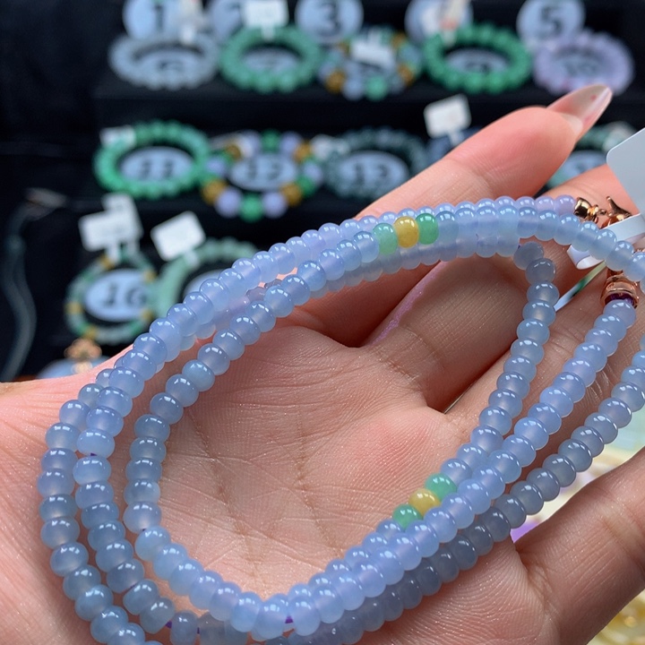 翡翠手链未镶嵌翡翠4+