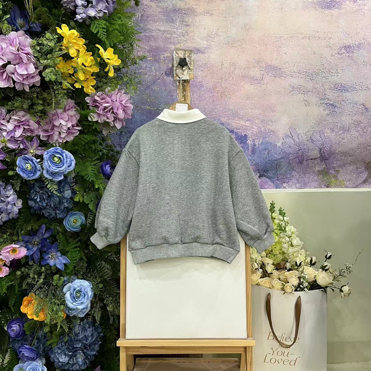 352V灰色卫衣y161