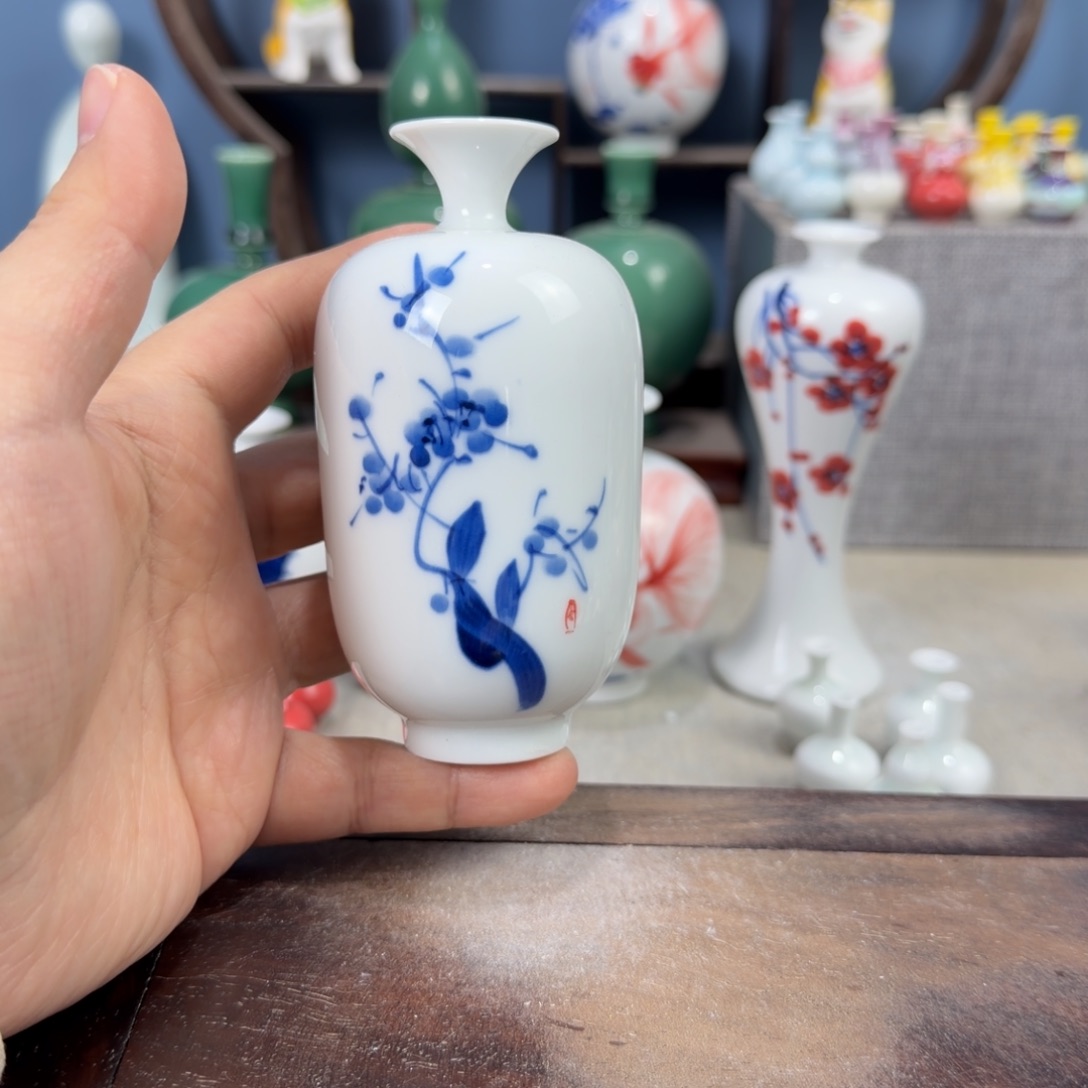 陶瓷手工小花器摆件