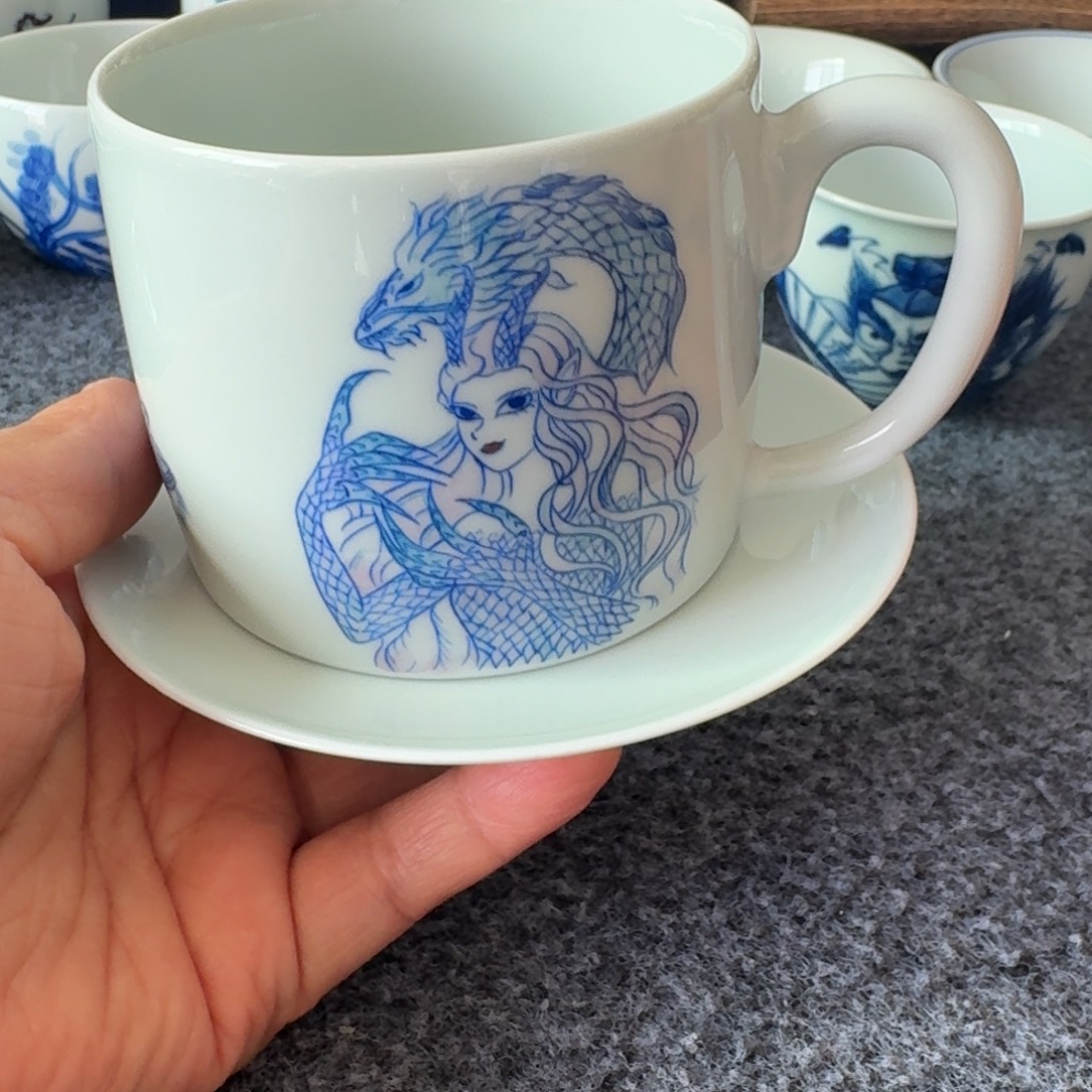 现代景德镇陶瓷手绘茶具