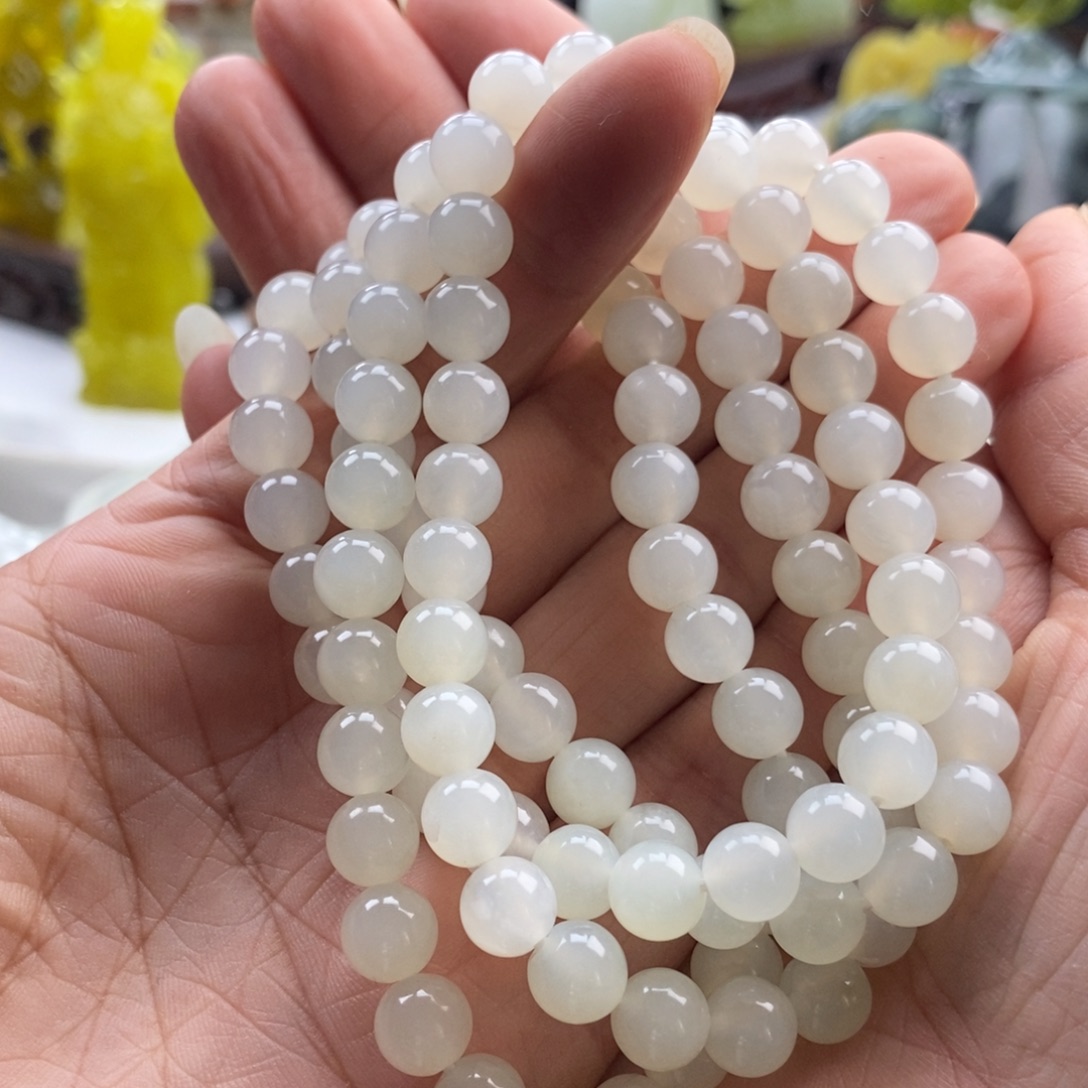 岫玉未镶嵌四大名玉手串108颗