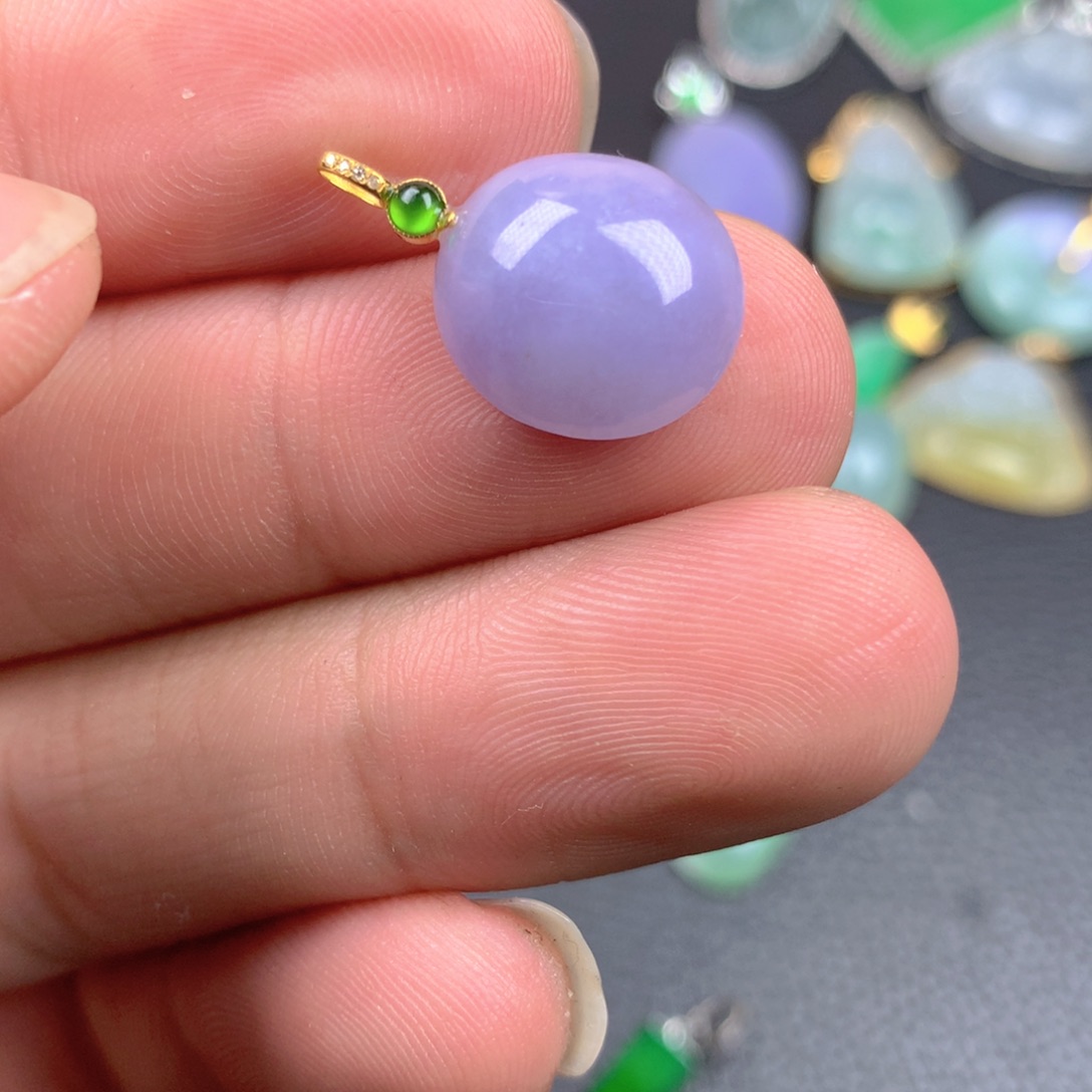 【闪购商品】翡翠18K金镶嵌颈饰翡翠