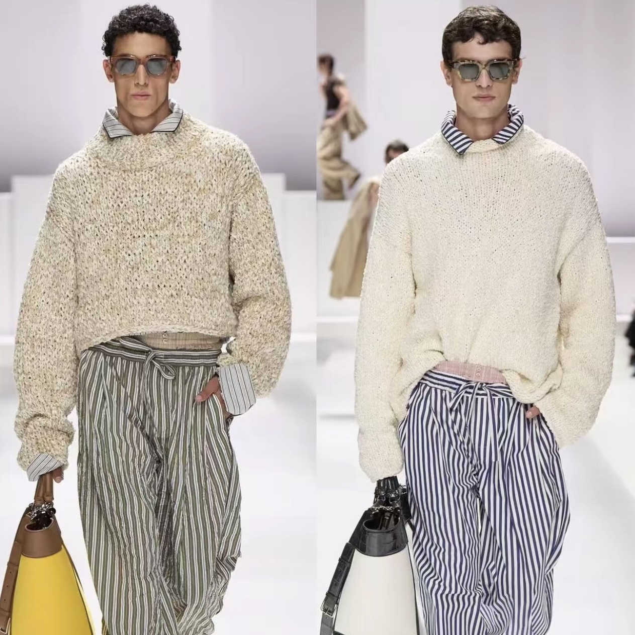 8号链接-9859新款圆领加绒休闲毛衣保暖高奢秋冬男款