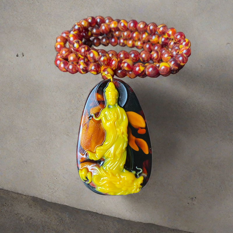 龙泉香   天然香   自然香   花香蜜香     《黄观音挂件》