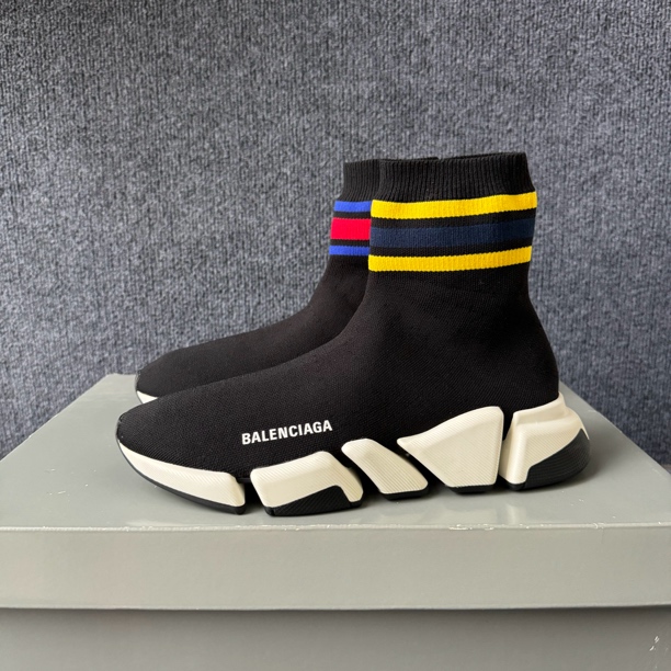 99新 Balenciaga/巴黎世家 39码 speed 2.0 袜套鞋 黑色 原盒