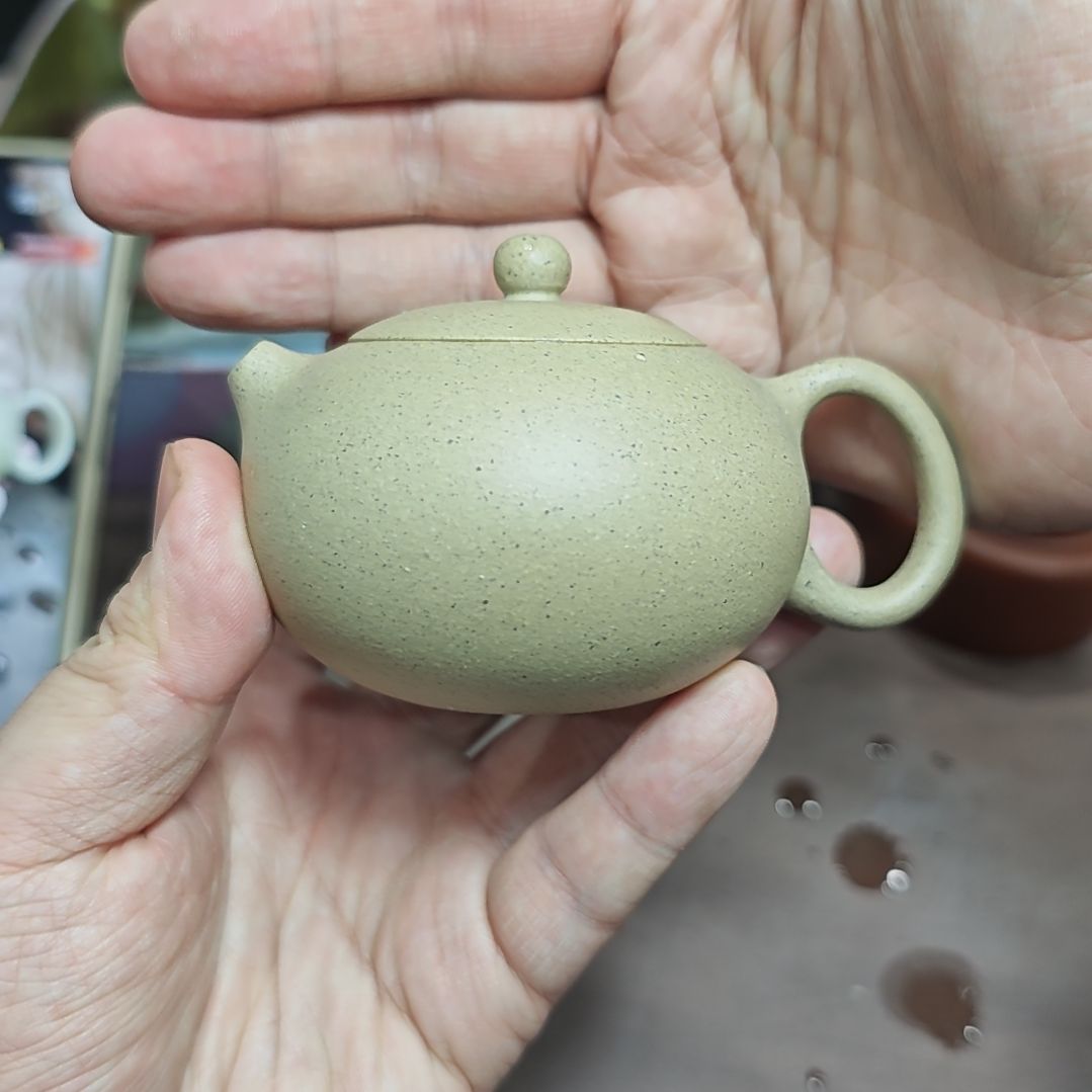 拨***鼓茶壶紫砂本绿西施130cc