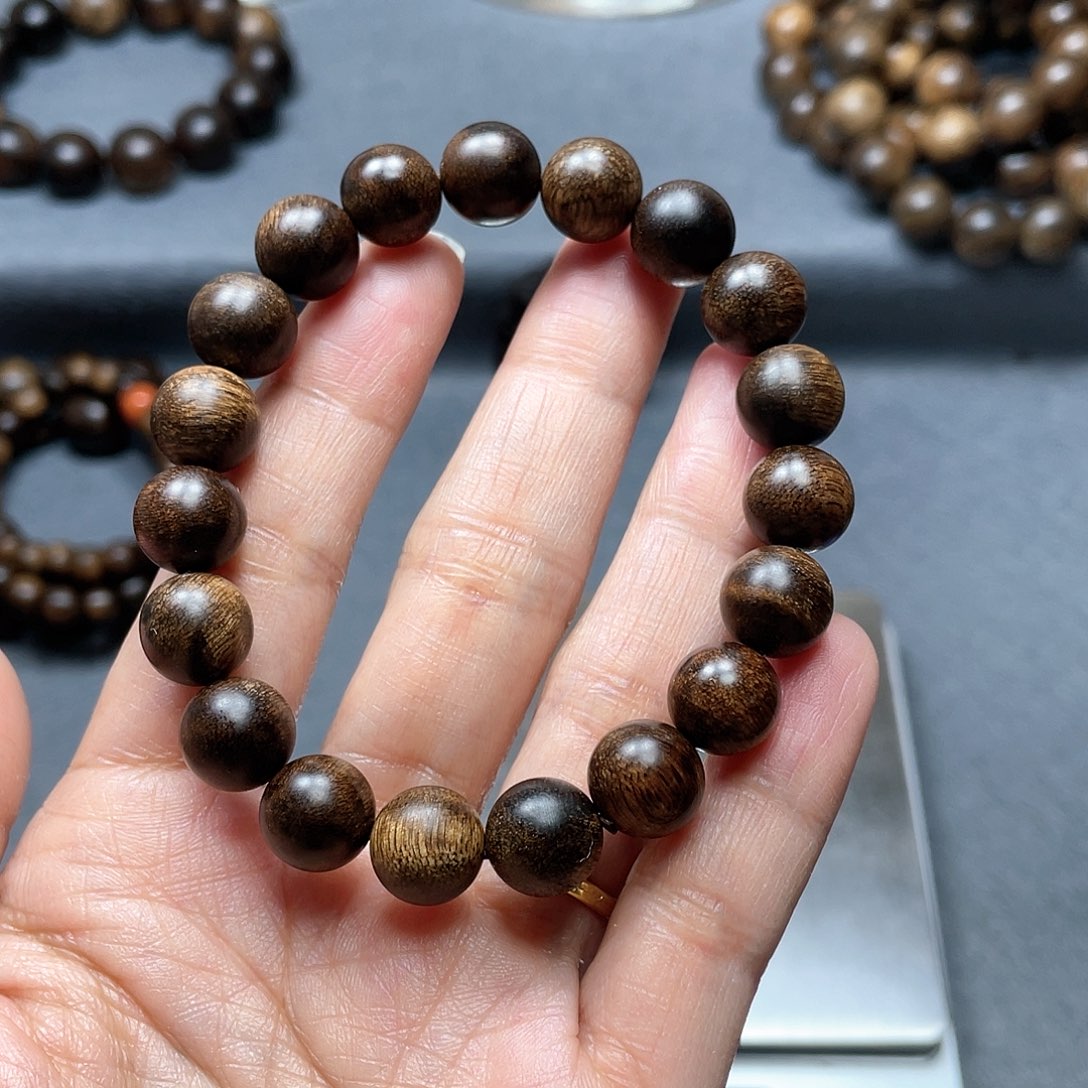 沉香手串美**情白棋瘤疤1.0