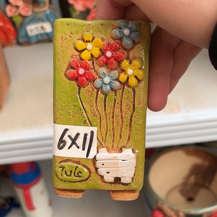 粗陶材质多肉花盆