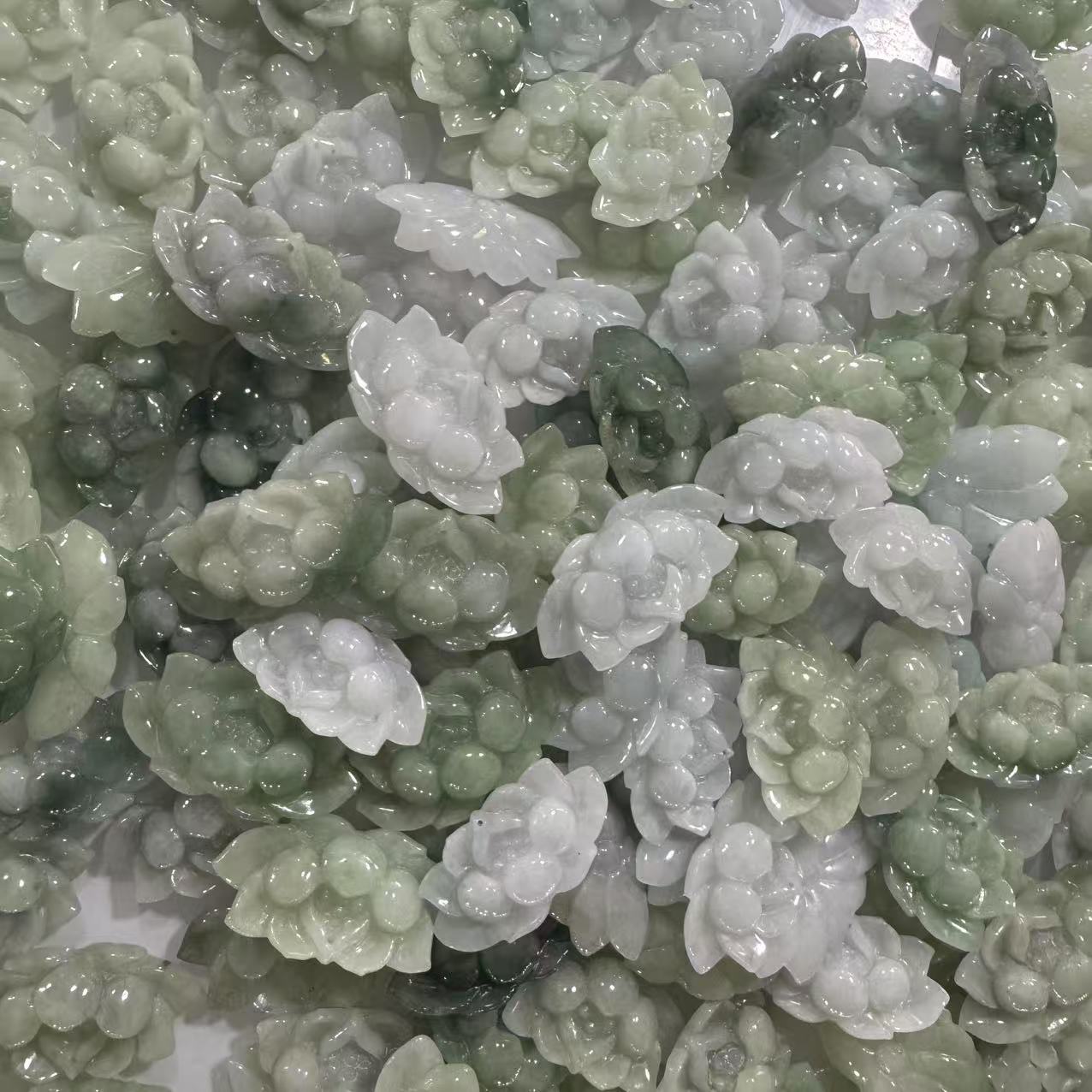 天然a货翡翠莲花吊坠-d272-多样性发一件