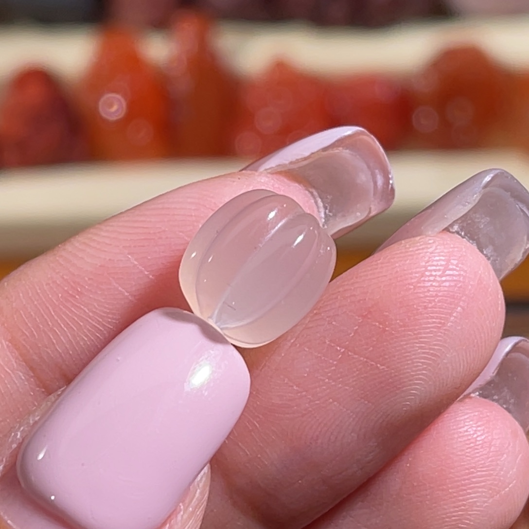 玛瑙/玉髓瓜珠 9.3x10.2mm不换退未镶嵌