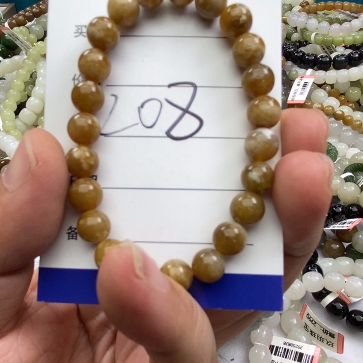 和田玉银S925镀金镶嵌颈饰