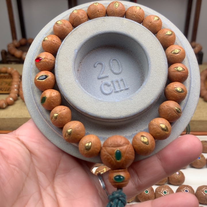 凤眼菩提吊坠手串