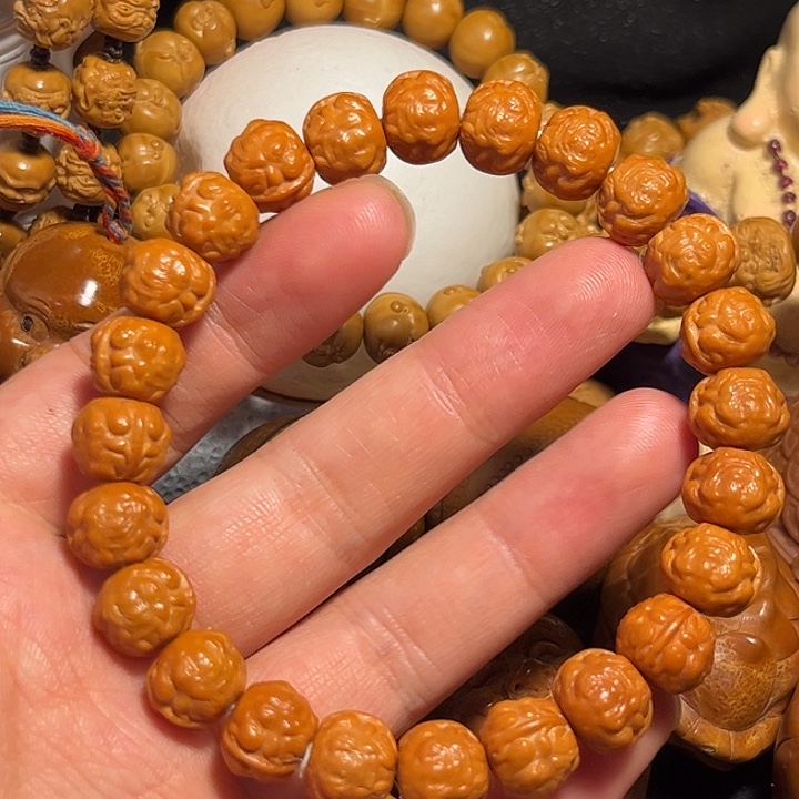 手串/手链橄榄核猴头1.12金蟾