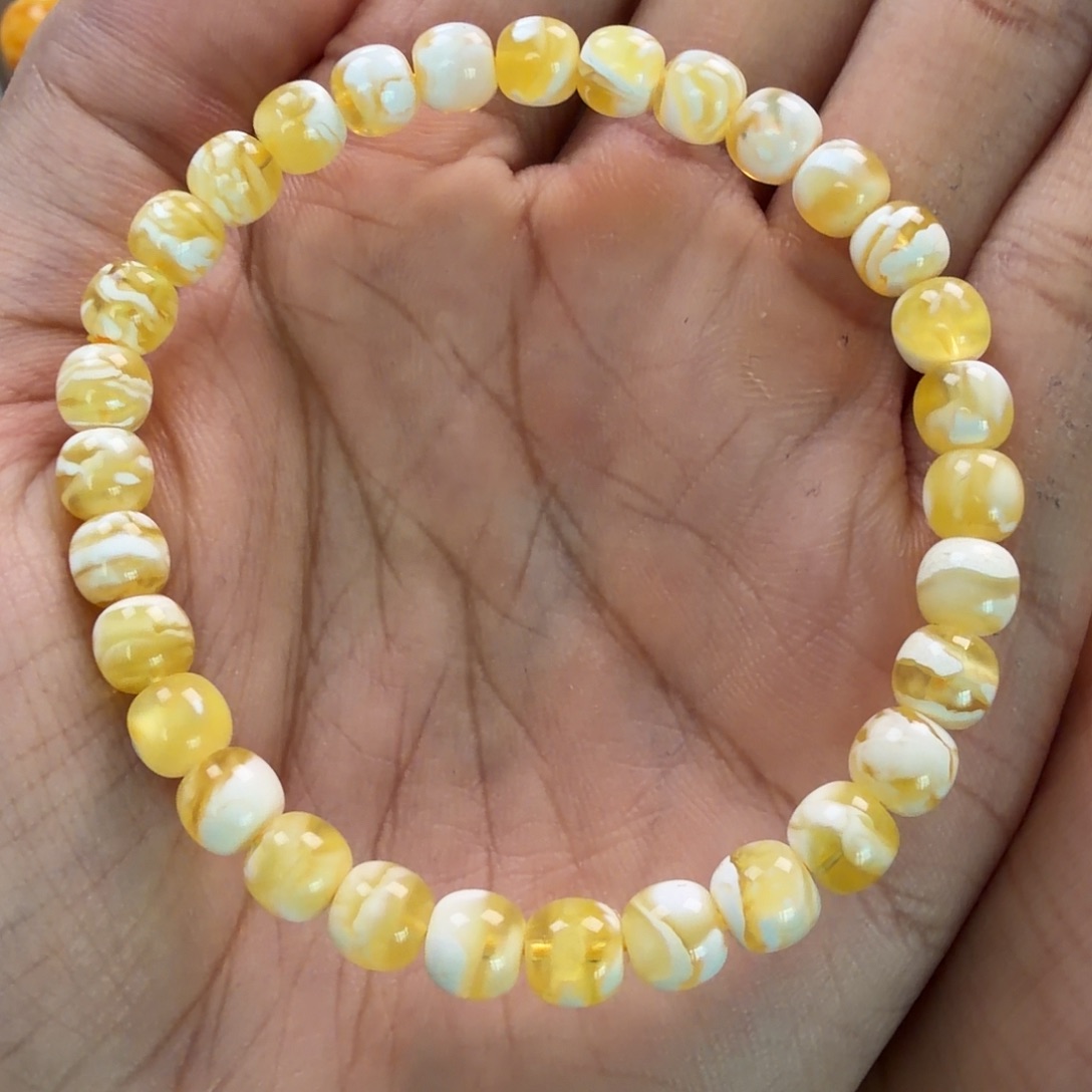 琥珀未镶嵌珠宝奇石6.5mm