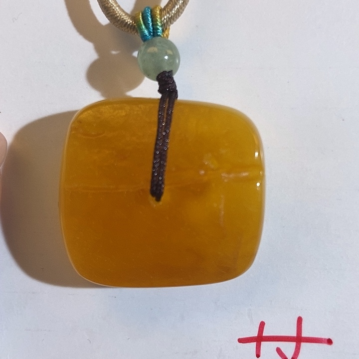 定制琥珀未镶嵌琥珀蜜蜡吊坠项链