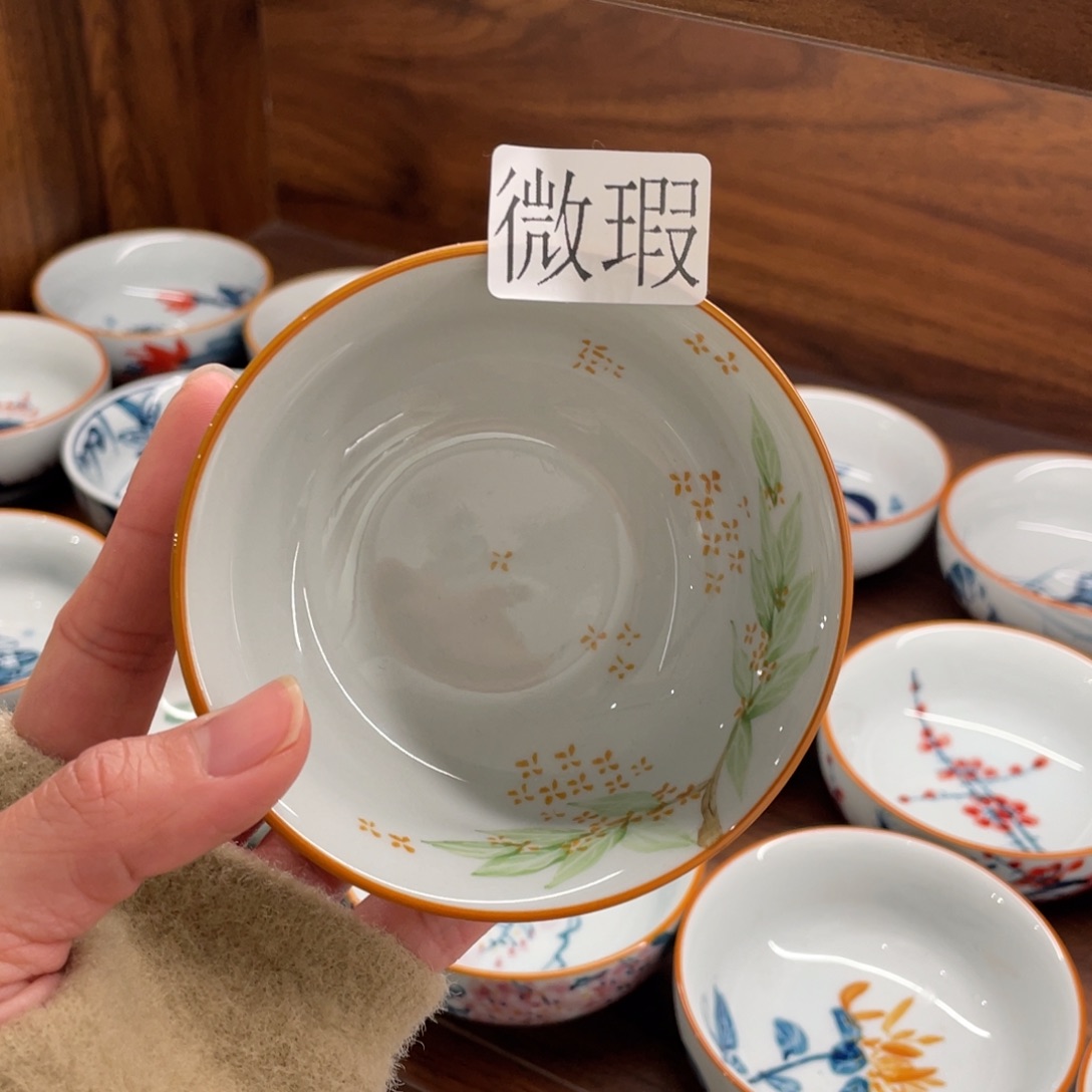 微瑕釉下彩纯手绘