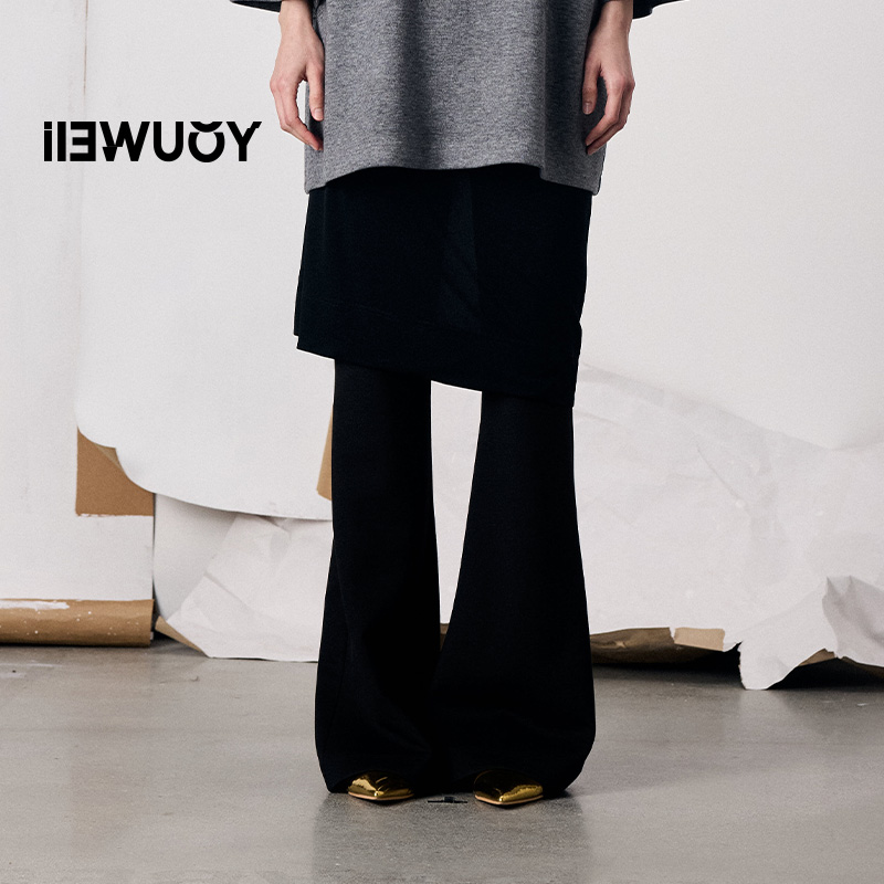 有尾YOUWEI2026春款流韵喇叭口裙裤阔腿秋冬Y5526101