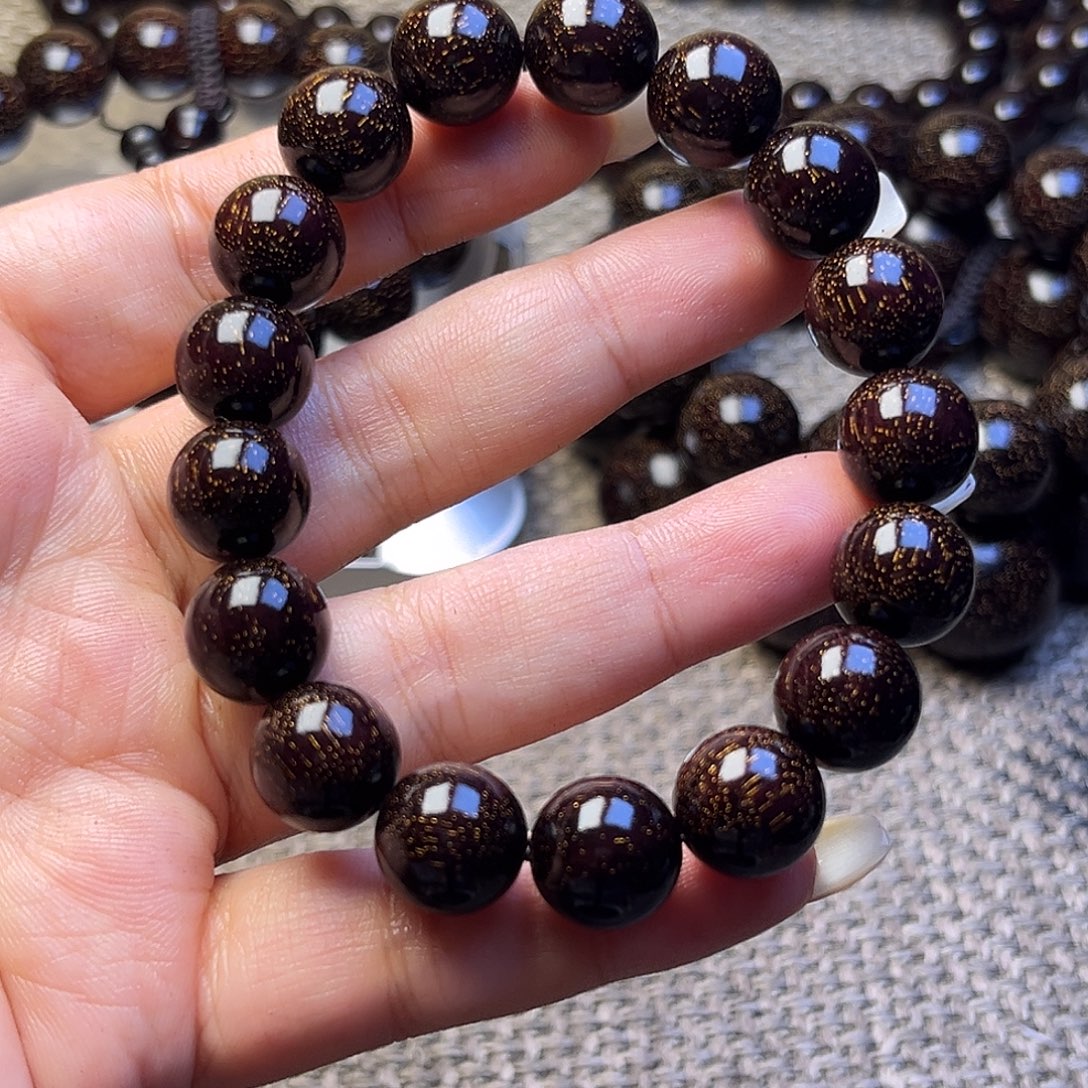 烘***林檀香紫檀（小叶紫檀）1.2 17颗满星