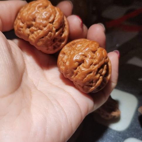 猴头核桃吊坠张*37蛤蟆头