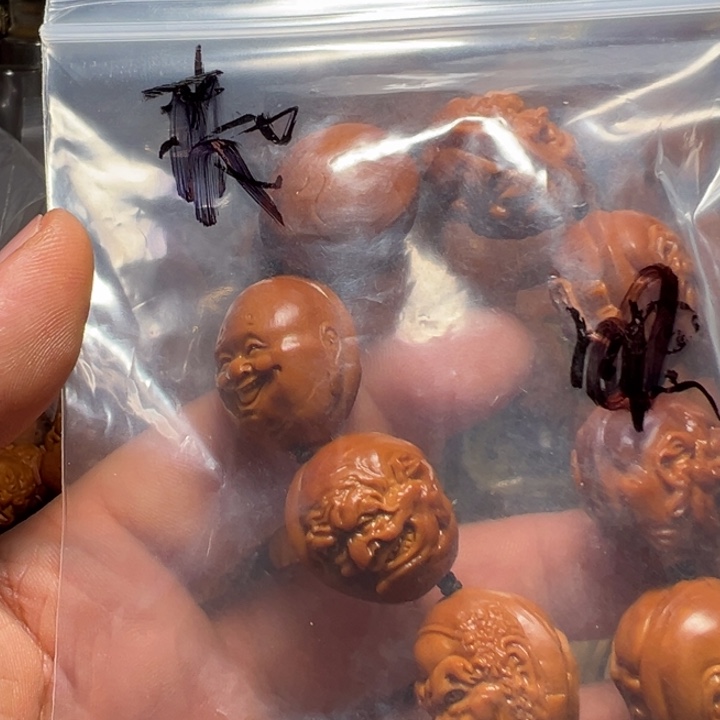 呈***安橄榄核手串/手链梵相罗汉2.1