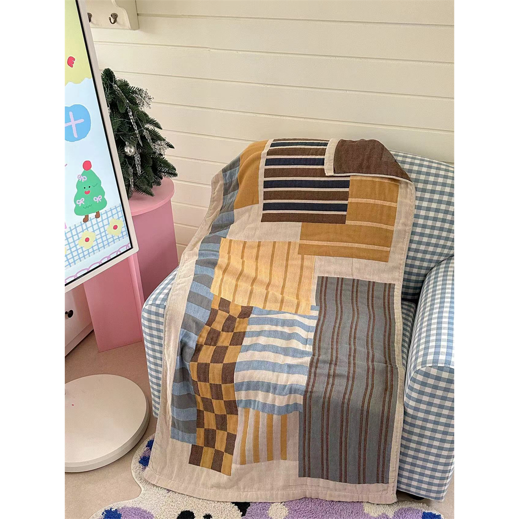 【超级红】海澜 纯棉纱布浴巾 床品套件