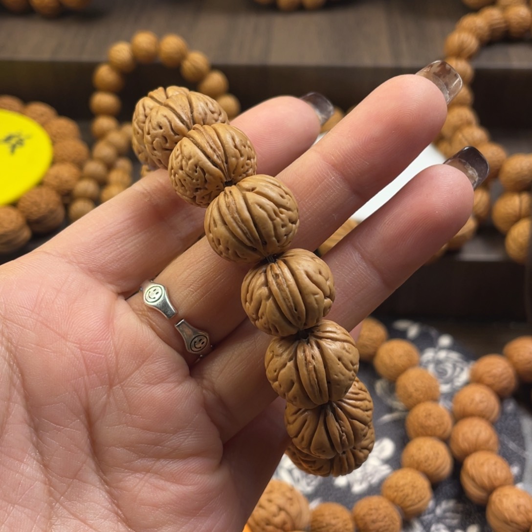 桃核手串用****3肉纹元宝