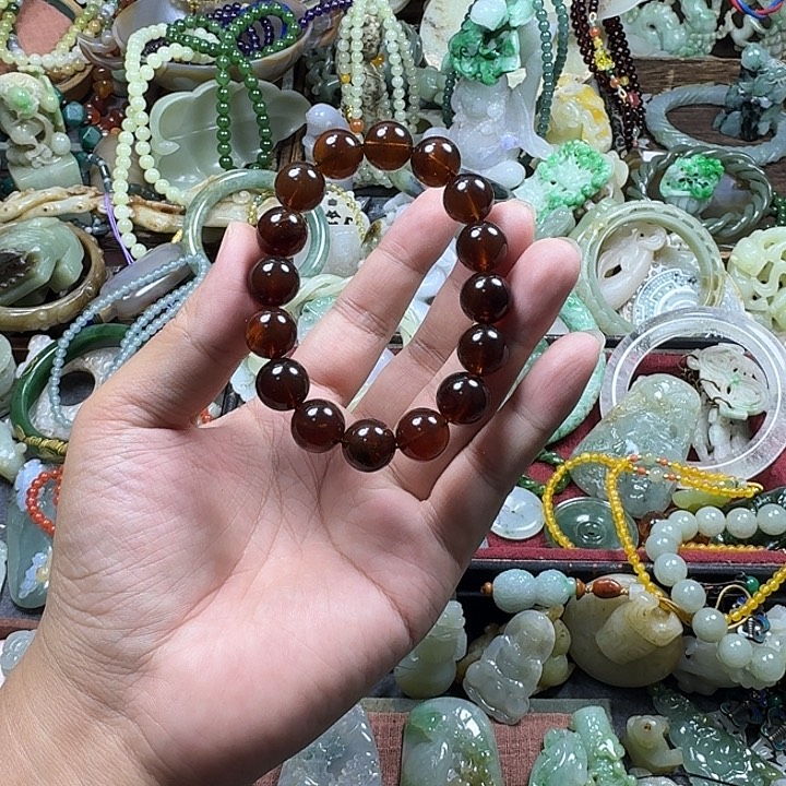 远***风琥珀未镶嵌手链888888888