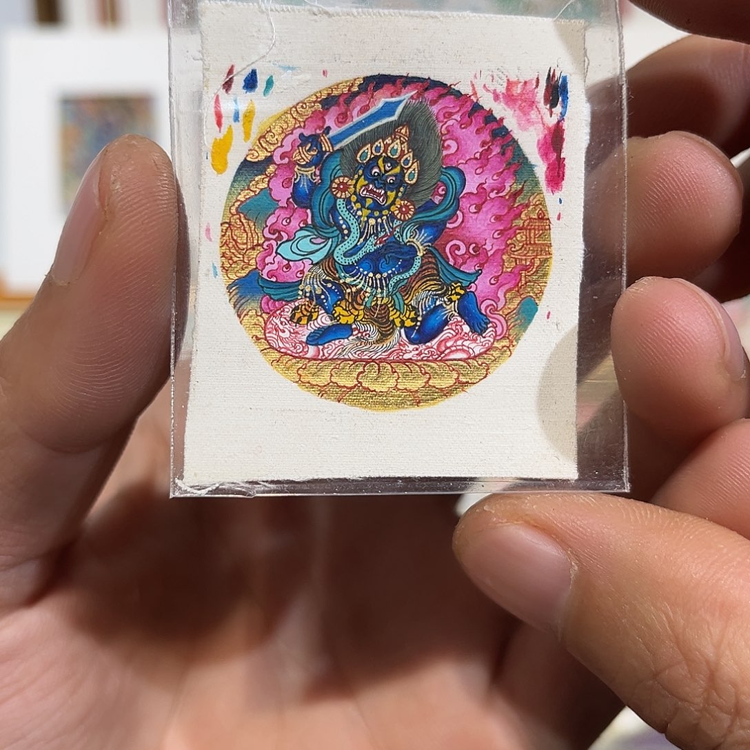 吊坠青海热贡纯手绘不动