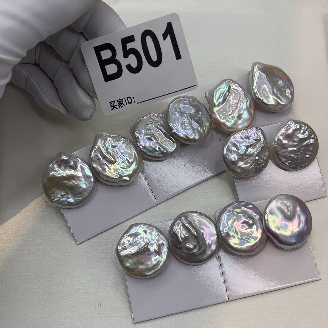 淡水珍珠银S925镶嵌耳饰