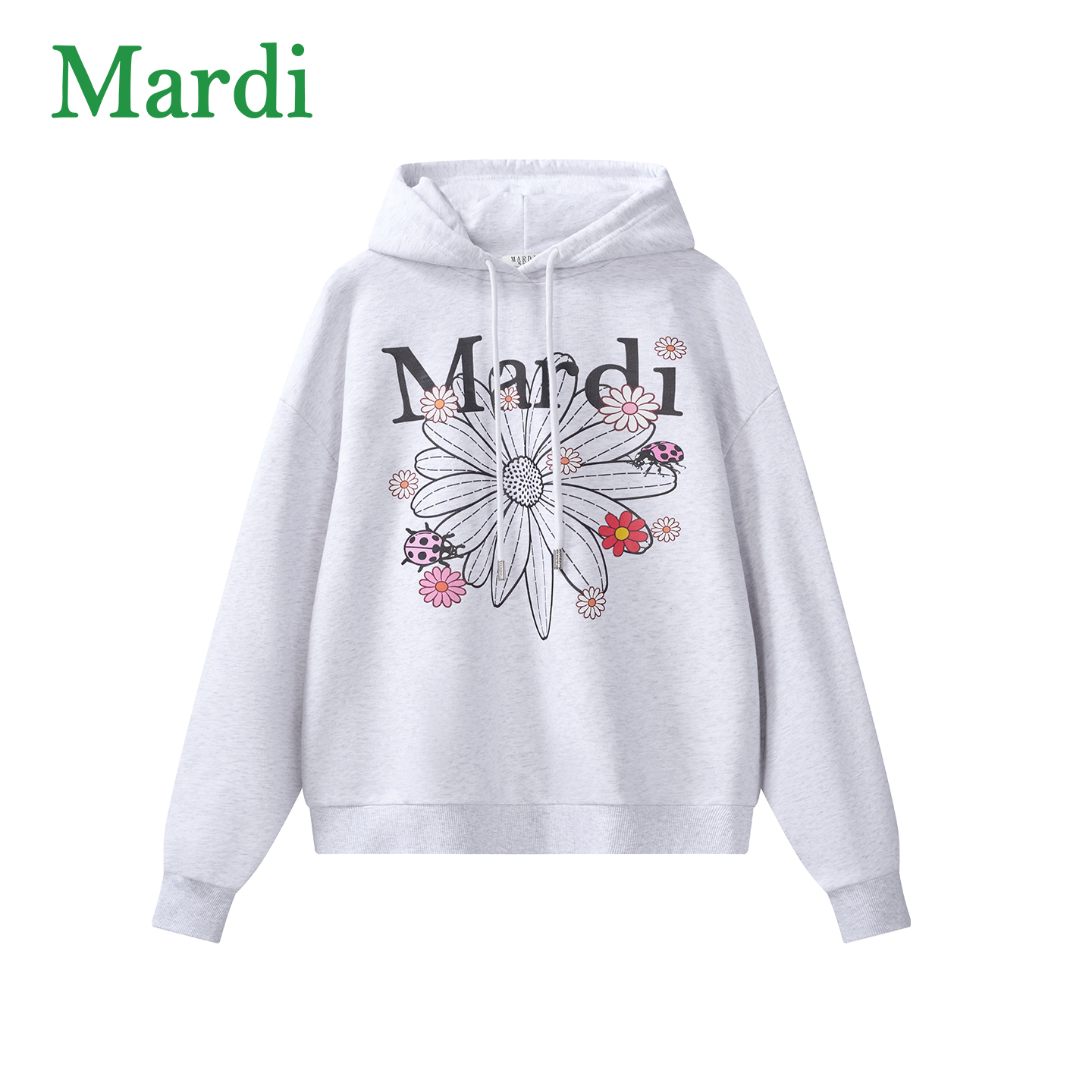 Mardi秋冬经典小雏菊印花运动休闲百搭连帽长袖卫衣MWY2542655