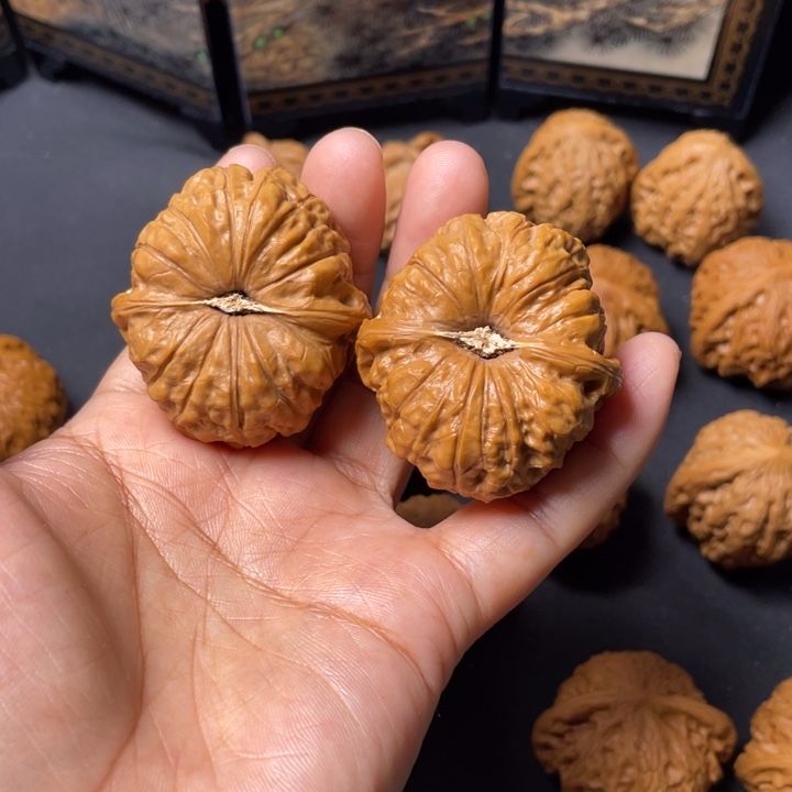 文玩核桃把件41南瓜墩