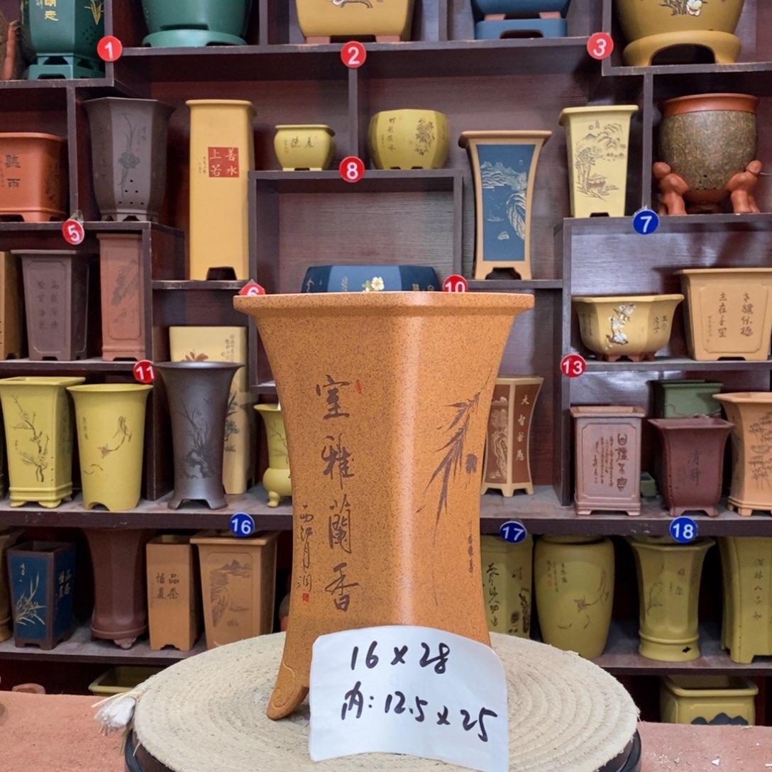 紫砂艺术紫砂花盆