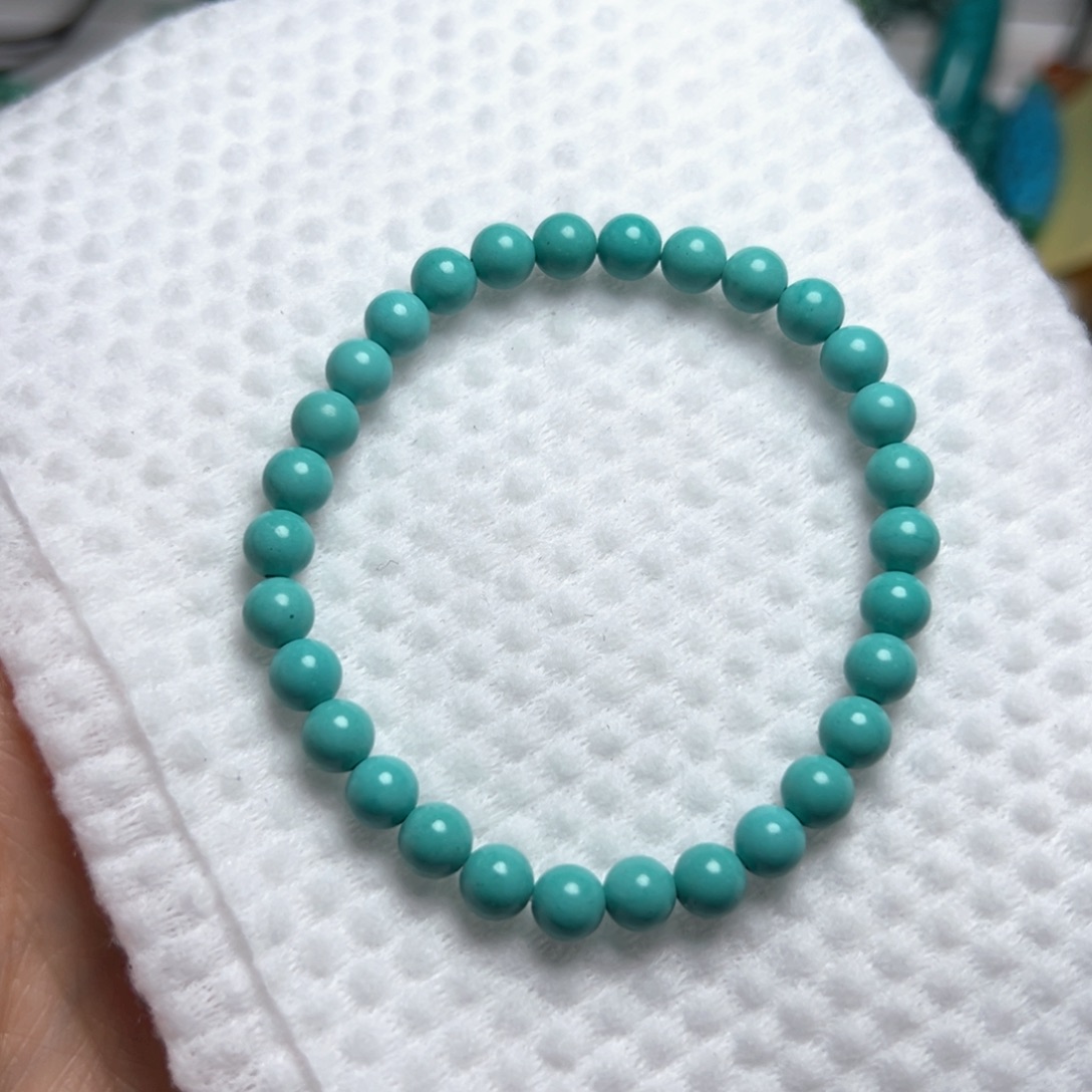 卡6+绿珠子手串手链