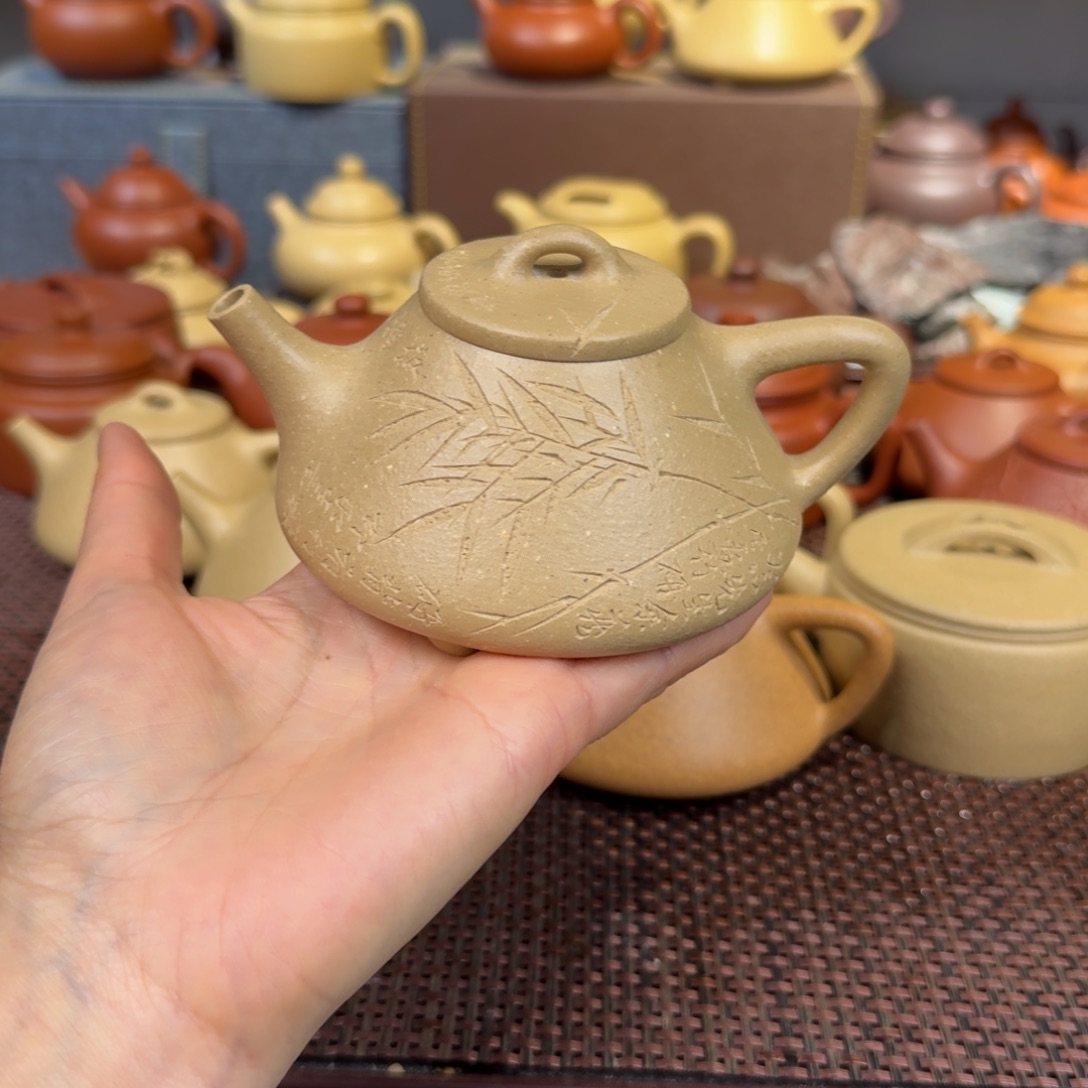 本山绿泥茶壶梨皮200毫升左右