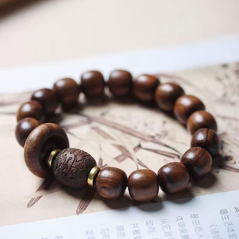 【宝缘人】“新粉专属福利”经典文玩手串非洲金丝檀10mm  ESCX134